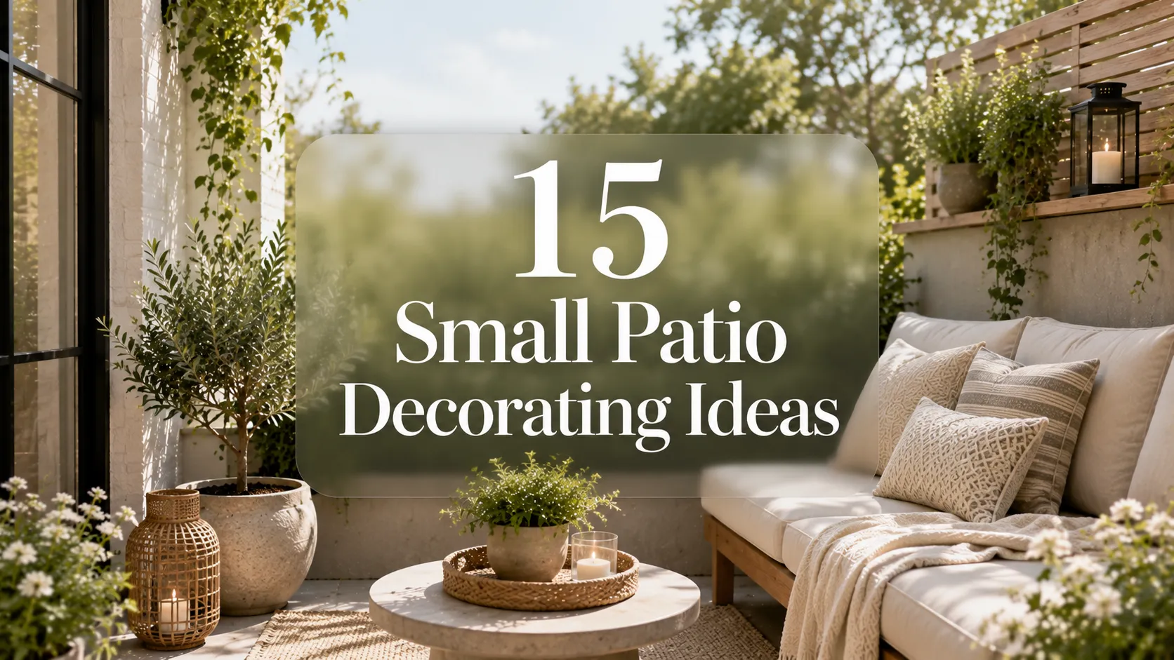 15 Small Patio Decorating Ideas