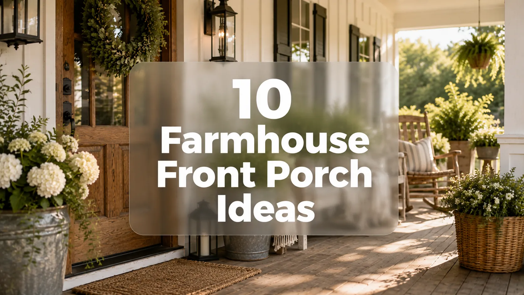 Farmhouse Front Porch Ideas