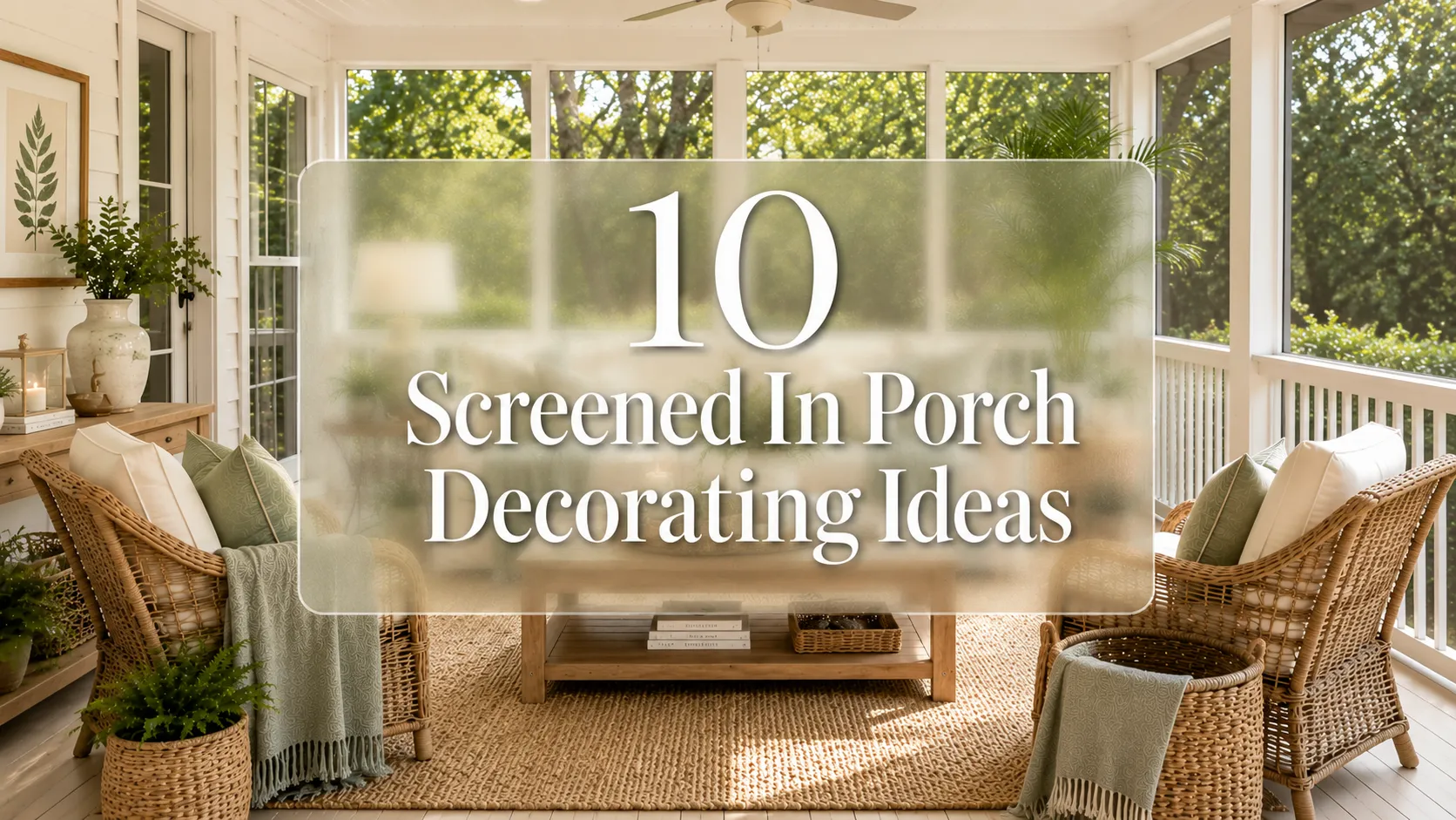 Screened In Porch Decorating Ideas