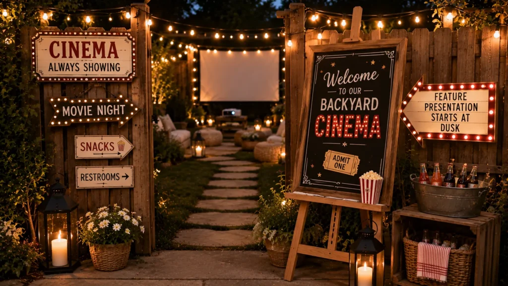 Backyard Movie Night Ideas